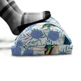 thumbnail image 5 of Peacock Foot Rest, Colorful Vintage of Repetitive Wild Roses Leaves and Exotic Bird Pattern, Non-Slip Backing Adjustable Ergonomic Memory Foam Leg Support for Office, Multicolor, by Ambesonne, 5 of 5