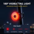 thumbnail image 5 of MORSUMA Bike Light Set, IPX4 Waterproof Smart Sensor Headlight with LCD Display, Black, 5 of 8