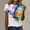 Purple, variant on Graphic Tees for Women T-Shirts for Women F Print Round Neck Short Sleeve Tee for Everyday Comfort and Style Blue S