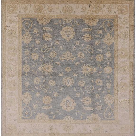 Ahgly Company Machine Washable Indoor Square Industrial Modern Rose Dust Purple Area Rugs, 7' Square