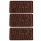 thumbnail image 1 of Molde de chocolate para bricolaje, 3 piezas, 26 letras en inglés, molde para pasteles, molde para hornear, rendimiento lleno de energía Jadeshay A, 1 of 8