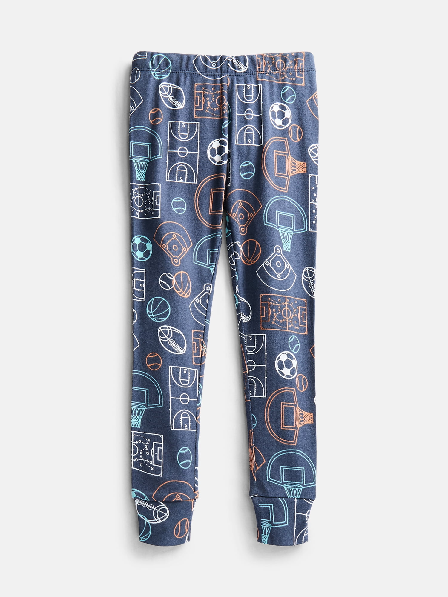 Wonder Nation Boys' Snug Fit Cotton Pajama Top and Pants Set, 2-Piece, Sizes 4-10