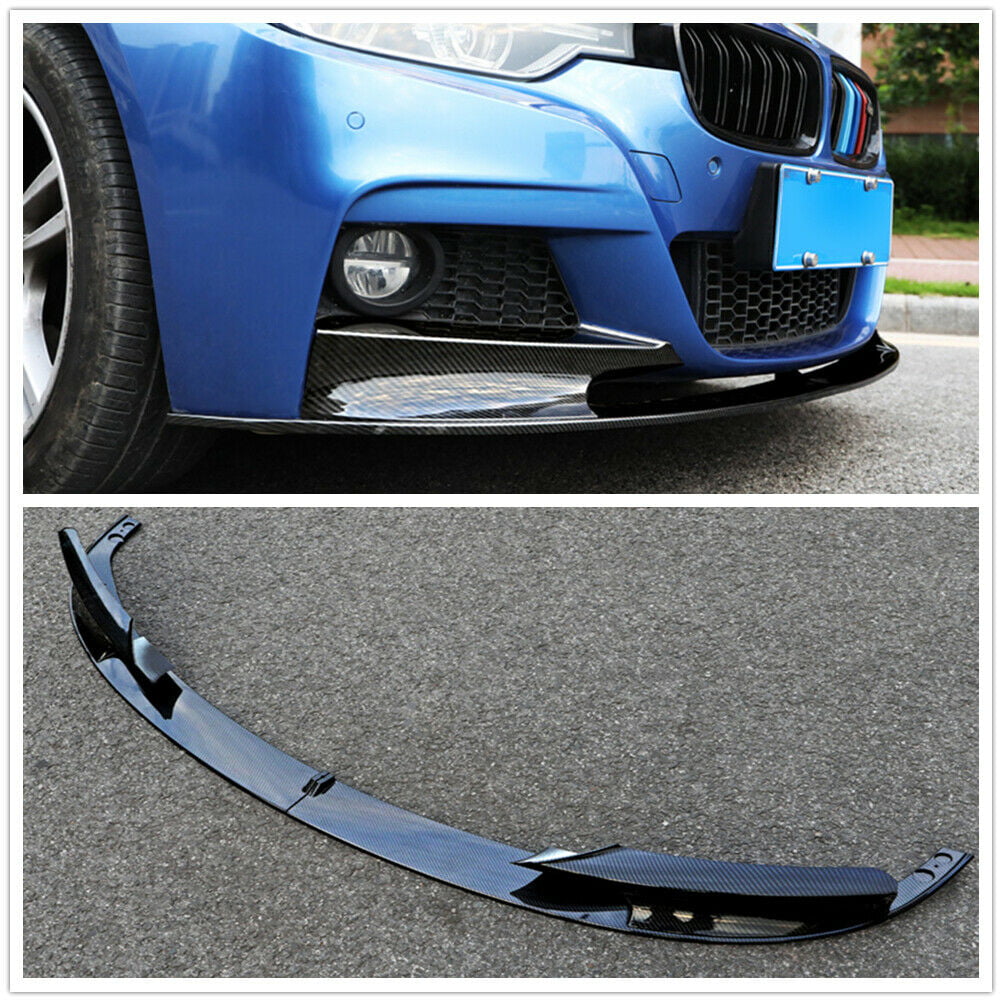 Carbon Fiber Front Bumper Spoiler Cover Lip For 2012-18 BMW F30 3 Series M Style