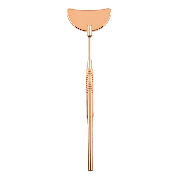 Pretty Memory Espejo de pestañas grande, espejo de maquillaje de acero inoxidable, accesorios de extensiones de pestañas para suministros de extensión de pestañas