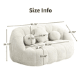 thumbnail image 3 of Bean Bag Sofa Lazy Sofa Durable Comfort Lounger High Back Bean Bag Chair Couch for Adults and Kids, Indoor & Outdoor, Accent Floor Soft Lounge Chair (White chenille), 3 of 9