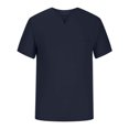 thumbnail image 4 of Viikei Mens T-shirts Under $10 Clearance Short Sleeve Shirts Solid with Pockets Sports V-Neck Fitness Training Clothes Tops, 4 of 8
