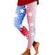 thumbnail image 1 of MKLEKYY Leggings deportivos para mujer, leggings de yoga de cintura alta con estampado del Día de la Independencia para mujer, pantalones de entrenamiento para yoga y fitness, 1 of 3