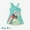 Mint Green, variant on Disney Kids Girls Dresses Minnie Mouse Graphic Cute Flower Bow Suspender Smocked Dress Sizes 5-6Y