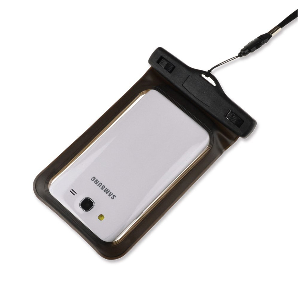 Waterproof Case Smartphone Dry Pouch (Black) w/ Neck Lanyard - Compatible w/ iPhone XR/XS/XS Max/X/8+ Galaxy S10+/S9+ Note 9/8 Pixel 3 XL Phones up to 6.5” Great for Swim Pool Beach Bath Travel