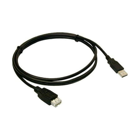 UPC: 0037229229561 | QVS 3ft USB 2.0 High-Speed 480Mbps Black Extension Cable