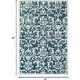 thumbnail image 4 of Lahome Decor 3'x5'Vintage Washable Rugs, Blue Rugs for Bedroom Non Slip,Soft Distressed Floral Bathroom Mat, Entryway Rugs Indoor Accent Floor Throw Carpet for Entrance Coffee Table RV, 4 of 8