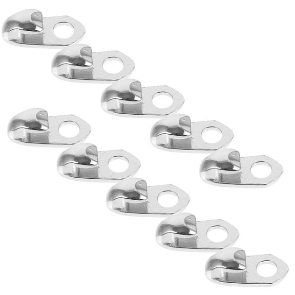 SKISUNO 20Pcs Metal Boot Lace Hooks Snail Shape Shoe Buckles for Secure and Fastening