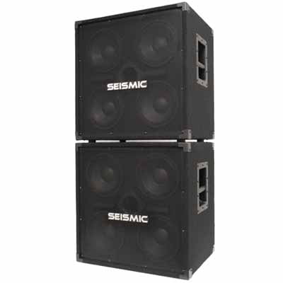 Seismic Audio Pair of  4x8 Bass Guitar Speaker Cabinets 350 Watts Each NEW - (Best Guitar Speaker Cabinets)