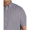 thumbnail image 2 of Easy-Care Plaid Sport Shirt Grey Purple 5XLT, 2 of 4