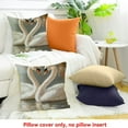 thumbnail image 4 of FCXZI Home Decor Throw Pillow Cover Swans Water Painting Linen 24x24in, 4 of 5