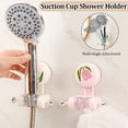 thumbnail image 6 of JUNZHIDAO Bathroom Adjustable Suction Cup Shower Holder, No Drilling Required(White, 1 PC), 6 of 8