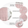thumbnail image 3 of 60x72 Inch Shower Curtains for Bathroom, Pink Botanical Fabric Bath Curtain Decor, Vintage Floral Plants Branch Waterproof Restroom Curtains Shower Set Accessories with 12 Hooks 60 Inch, 3 of 7