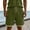 Army Green, variant on Men's Casual Fashion Linen Color Block Cargo Shorts, Vintage Drawstring Waist Multi Pocket Loose Fit Outdoor Shorts Dark Gray S