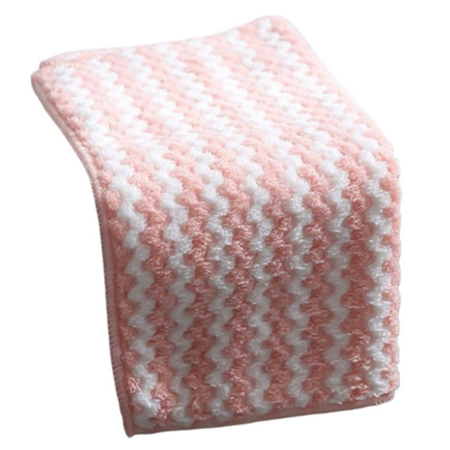 CNKOO Microfiber Cleaning Rag Super Absorbent Coral Fleece Cloth Scouring Towel Pad Multifunction For Kitchen Dishes Cleaning