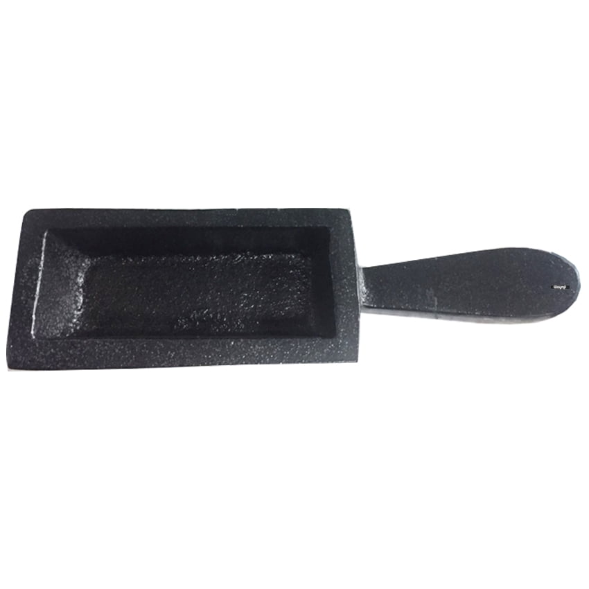 80oz (2.4Kg) Cast Iron Ingot Mold Silver Gold Bar Foundry Melting