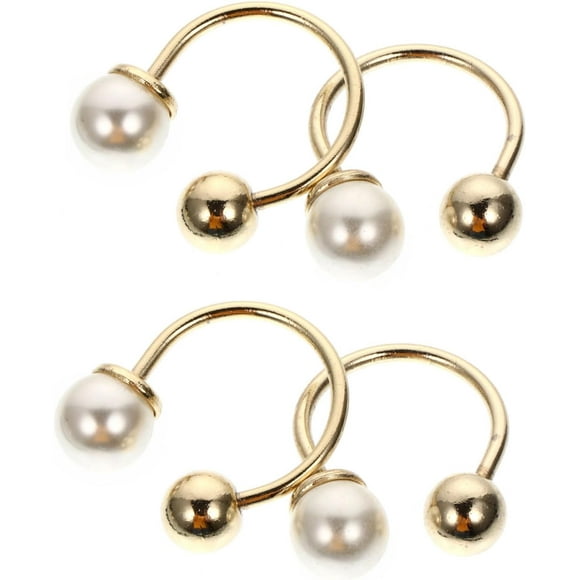 HUGFEGWE 2 Ensembles Broche Perle Chandail Bijoux Clip Gan Se Pin Cravate Pin Chemises Femmes Pe Pin Pe O Eati Gan Vêtements Actifs Corsets Poitrine Se Pin pour Femmes Robe Moulante Lk Métal 4 Pcs*2 CA919-83914