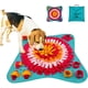thumbnail image 1 of Tapete para olfatear perros, tapete para alimentar perros, juego interactivo para el aburrimiento, juguetes de rompecabezas para fomentar las habilidades naturales de búsqueda de alimento (71*71) BRI Rojo Verde, 1 of 5