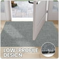 thumbnail image 4 of PABUBE Doormat for Inside 20"x32", Door Rug for Entryway Indoor, Dirt Trapper, Non Slip Entryway Rugs Washable, Absorbent Entry Mat Low-Profile Entry Rug Indoor Doormat, Gray Green, 4 of 5