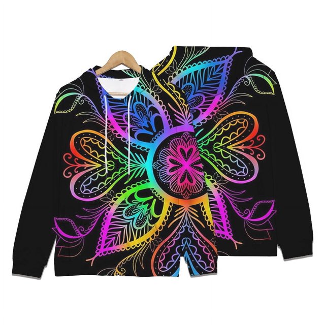 Chandails en Molleton Vintage d'Automne à Fleurs Totem 3D pour Hommes et Femmes, Mode Décontractée, Pulls Oversize