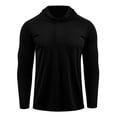 thumbnail image 5 of Elvqul Mens Tops Long Sleeve Sports Hooded Shirt Lightweight Pullover T-Shirt for Men, 5 of 5