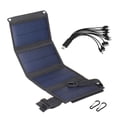 thumbnail image 1 of Seitruly Paneles solares USB plegables, 5V, IP65, impermeable, portátil, para el hogar, cargador de teléfono móvil, placa de carga de banco Electrónica Negro, 1 of 6