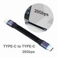 thumbnail image 2 of Short UsbC to TypeC Cable USB3.2 20Gbps Fast Charging Data Transfer Line 10CM, 2 of 8