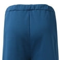 thumbnail image 5 of Sweatpants for Men- Wide Leg Loose Solid With Pockets Zip-up Gym Men‘s Pants Blue L, 5 of 5