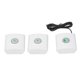 thumbnail image 5 of 2 unidades externas 1 unidad interna Intercomunicador de voz bidireccional de larga distancia Intercomunicador inalámbrico de 433 MHz para seguridad del hogar, color blanco, 5 of 9