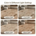 thumbnail image 7 of ODIKA 4'x6' Warm Earth Tones Abstract Design Washable Area Rug Modern Geometric Pattern with Clay Accents for Bedroom, Reading Nook, Pet Friendly & Non-Shedding, 7 of 7