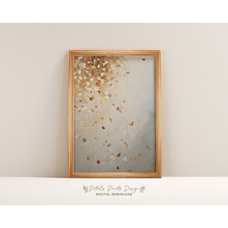 New Year'S Eve Abstract Art Print 2024 Home Decor #1888, Unframed Poster Size 8x12