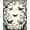 Ivory, Pattern 1, variant on ODIKA 4'x6' Machine Washable Non-Slip Area Rug, Midnight Bloom Gothic Floral Patterned Grey High Traffic Rug, Gray, 277463