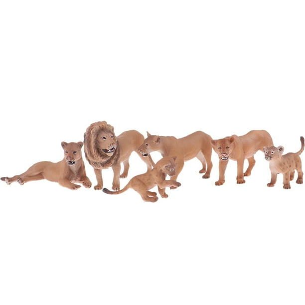 6x León Jumbo de Animales Realistas Grandes Animales s Del Animales de de Juguetes con León D