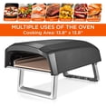 thumbnail image 3 of Commercial Chef Four à Pizza Extérieur - Gaz Propane Portable pour l'Extérieur avec Faisceau (Brûleur en Forme de L), 3 of 10