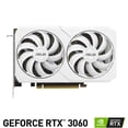 thumbnail image 3 of Tarjeta de Video ASUS Dual GeForce RTX 3060 White OC Edition 8GB GDDR6 DUAL-RTX3060-O8G-WHITE Asus RTX3060 DUAL OC 8GB GDDR6 DUAL-RTX3060-O8G-WHITE HDMI Display Port, 3 of 5