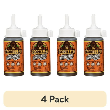 (4 pack) 4 oz Original Formula Glue - Dries Light Brown