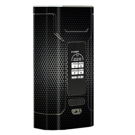 - Skin Decal Vinyl Wrap For Wismec Predator 228 Vape Mod Stickers Skins Cover/ Black Metal Pattern