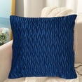 thumbnail image 5 of Juego de 2 fundas de almohada decorativas de terciopelo, conjunto de textura cuadrada, funda de almohada para sofá y dormitorio, 5 of 5
