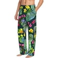 thumbnail image 2 of Fotbe Watercolor Cactuses Men's Pajama Pants,Sleepwear Pants,Pj Bottoms Drawstring And Pockets-Small, 2 of 9