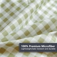 thumbnail image 3 of NSNLGSGC Sage Green Plaid Queen Comforter Set, 3-Piece Bedding Set, 3 of 7