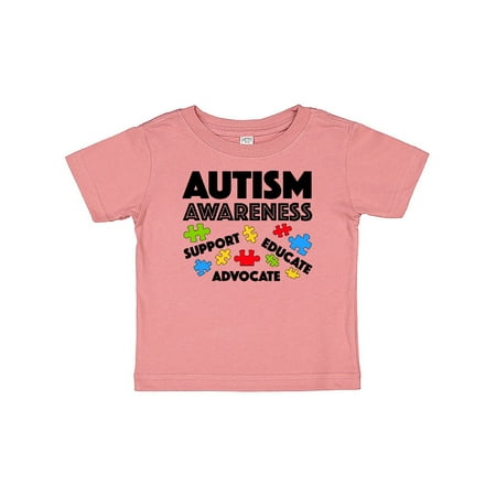 

Inktastic Autism Awareness- Support Educate Advocate Gift Baby Boy or Baby Girl T-Shirt