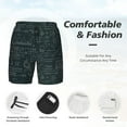 thumbnail image 3 of Rateoe Chemical Pattern Men’s Swim Shorts with Compression Liner – Double-Layered Quick-Dry Swimwear, Comfortable & Stretchy Beach Shorts-Large, 3 of 6