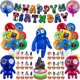 thumbnail image 2 of Pancarta de decoración para fiesta de cumpleaños de Rainbow Friend, adorno para tarta, juego de terror, vajilla de Rainbow Friend, globos, suministros para fiesta, 2 of 5