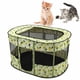 thumbnail image 5 of Casa para Gatos Plegable Tragaluz Extraíble Sala de Partos para Gatos Transpirable Parque para Perros para Suministros para Mascotas XL 110x85x60cm / 43.3x33.5x23.6in Verde, 5 of 5