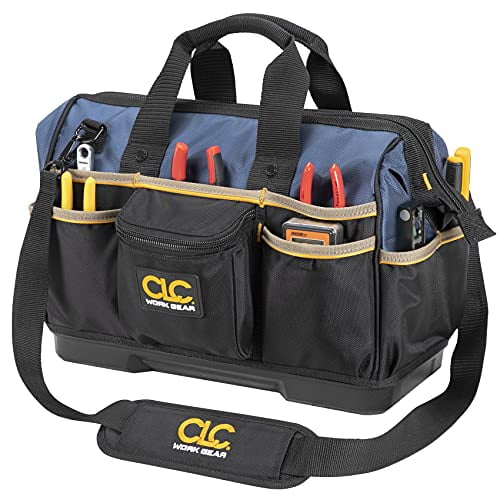 CLC Work Gear PB1563 16" Molded Base Bigmouth Tote Tool Bag
