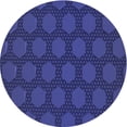 thumbnail image 1 of Ahgly Company Machine Washable Indoor Round Transitional Denim Dark Blue Area Rugs, 5' Round, 1 of 7